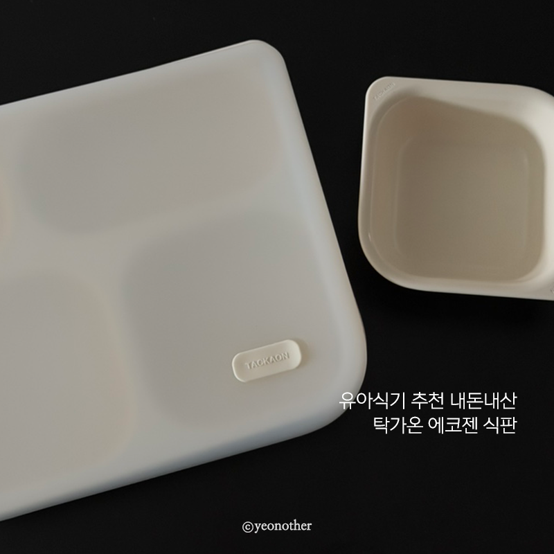 12개월 아기 유아식판 추천 탁가온 에코젠 식판 내돈내산 후기