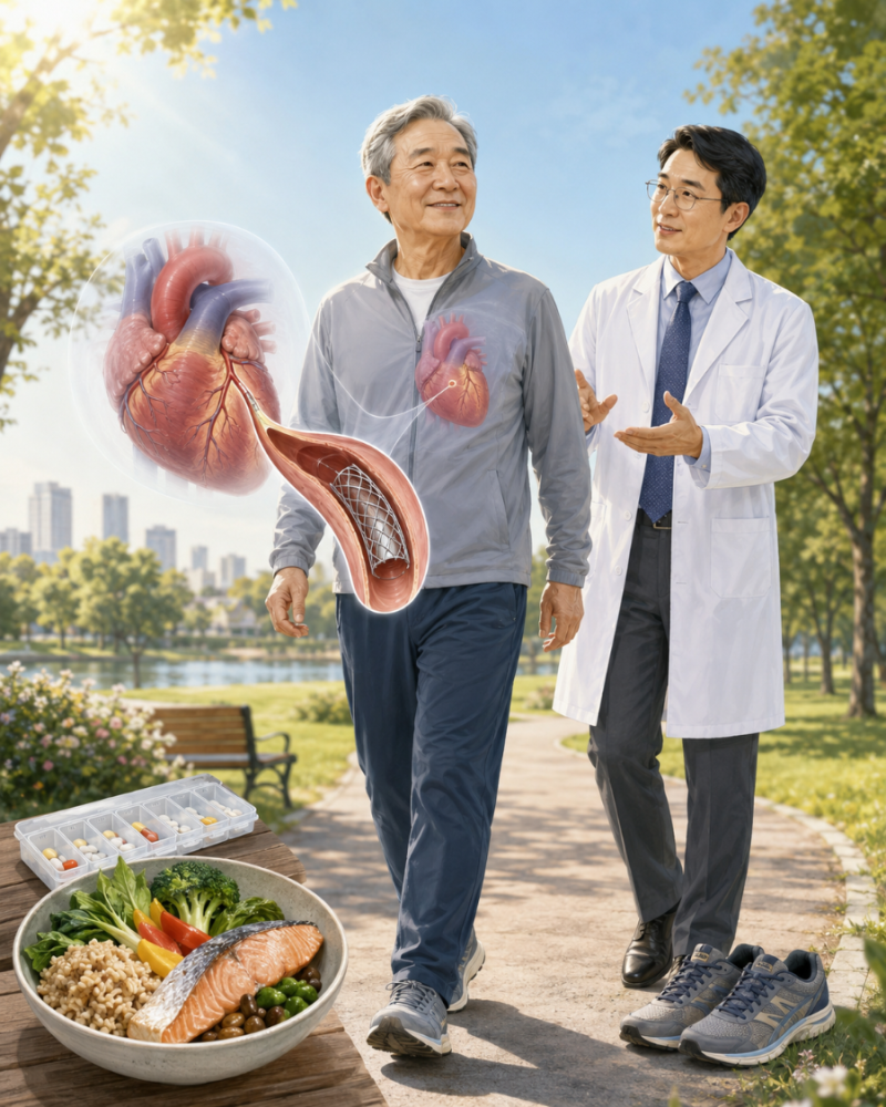 관상동맥 스텐트 시술 후 관리법｜약 복용·운동· 식사·MRI까지 최신 지침 총정리