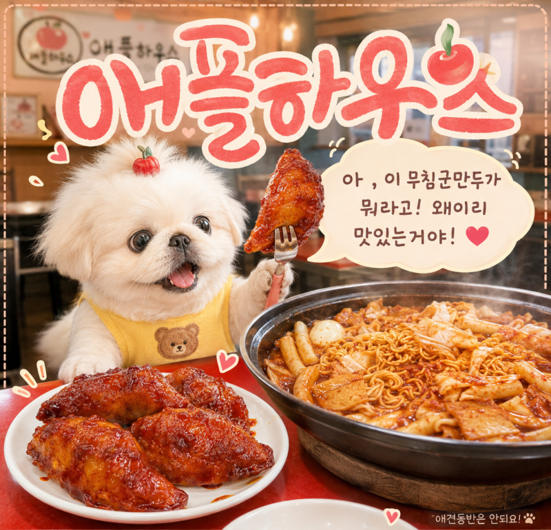 서울 사당 이수역 맛집 애플하우스 즉석떡볶이 무침군만두 주차꿀팁 내돈내산