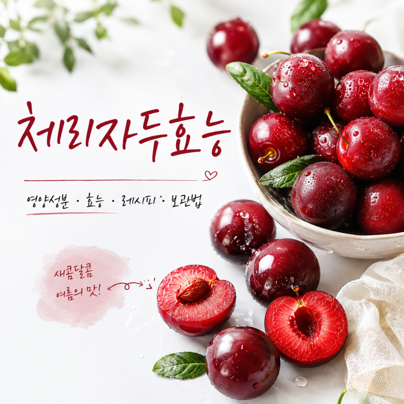 체리자두효능 영양성분부터 먹는법 보관법까지 총정리