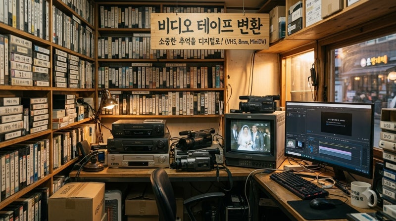 삼성 소니 캠코더 비디오 테이프 변환 이제라도 진행하셔야 됩니다