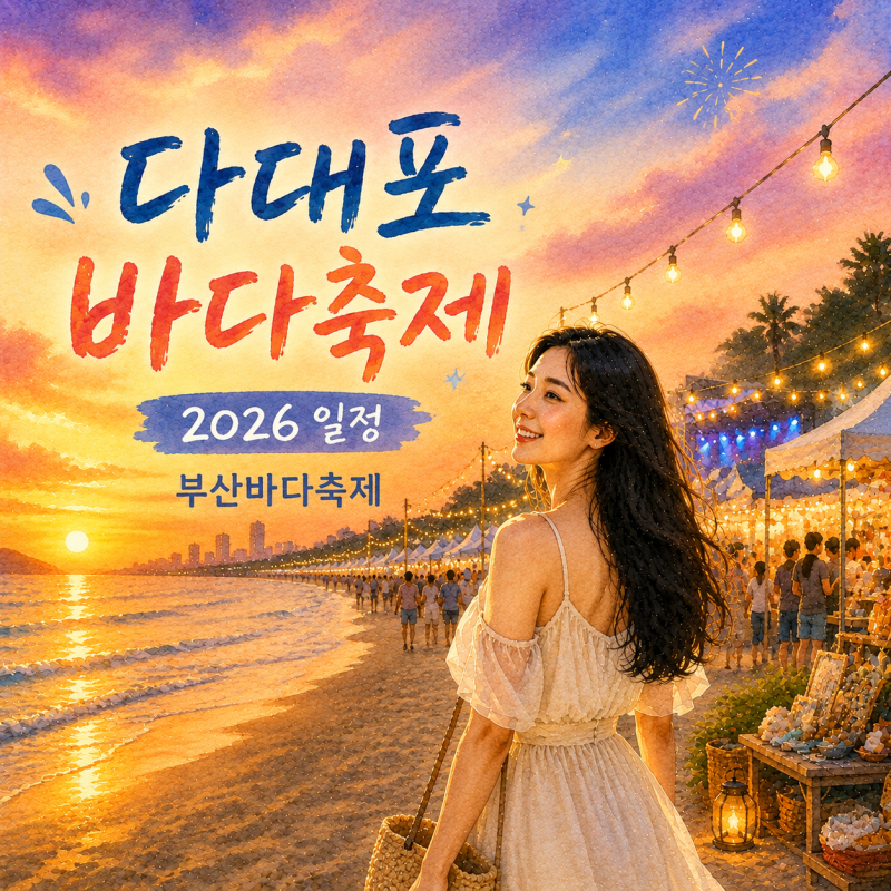 다대포 바다축제 2026 일정 부산바다축제 다대포해수욕장 여름축제 총정리