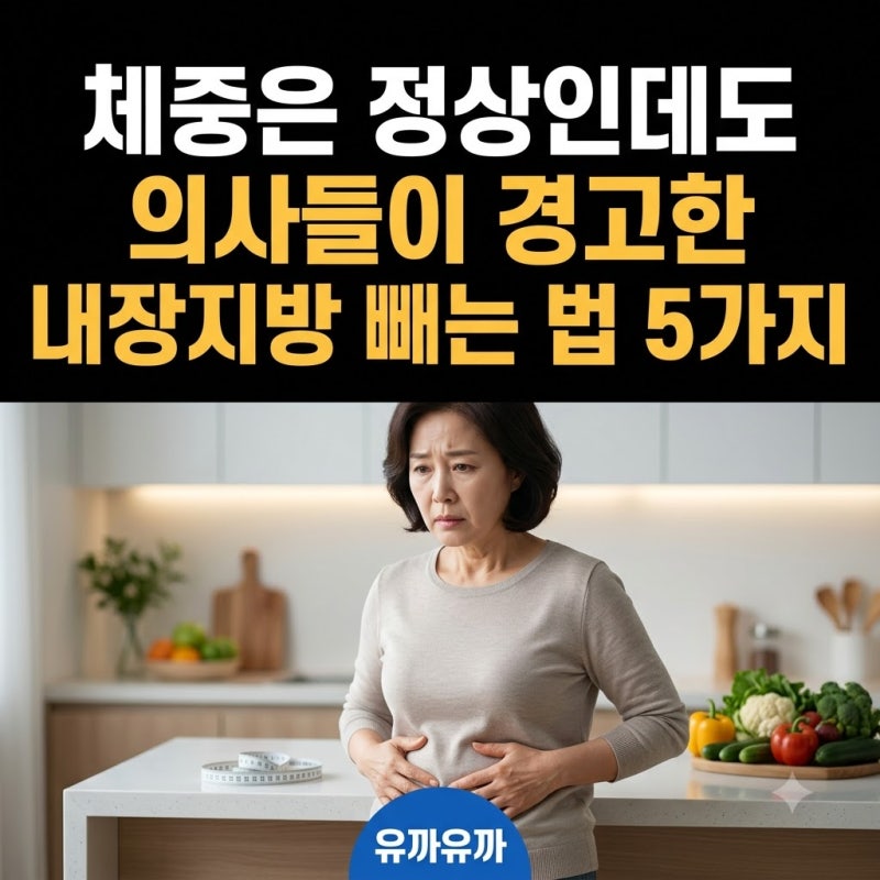 “체중은 정상인데도” 의사들이 경고한 내장지방 빼는 법 5가지