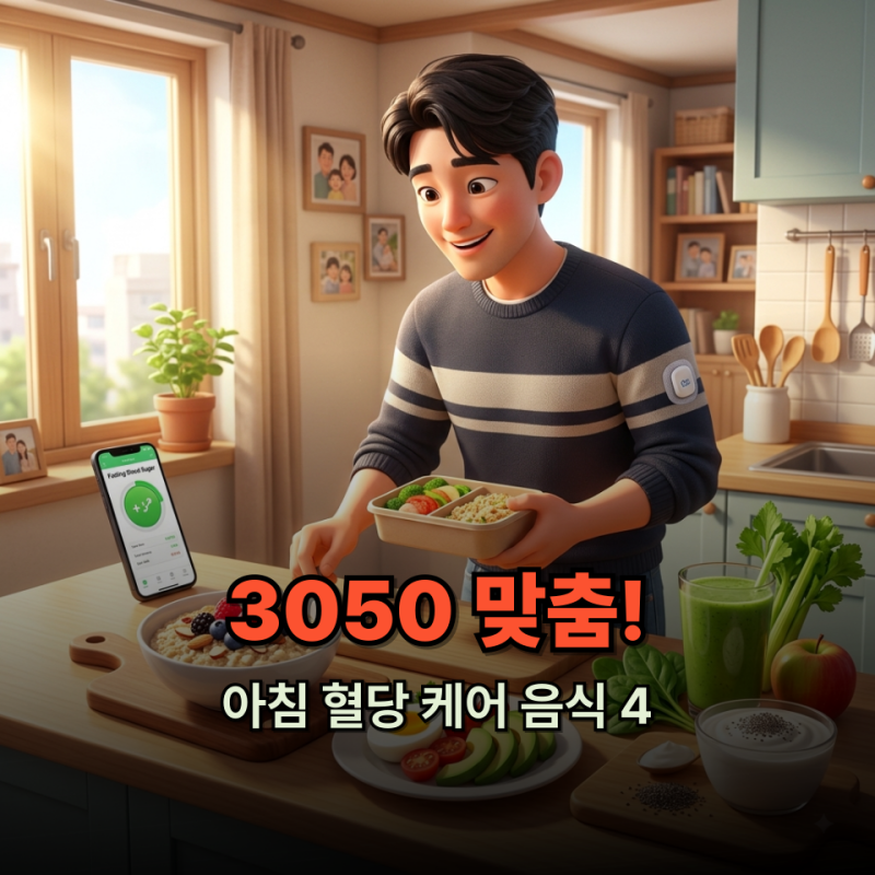 3050 초보 당뇨인 수치 관리 어디서부터 시작할지 막막할 때 공복 혈당 관리 음식 4가지
