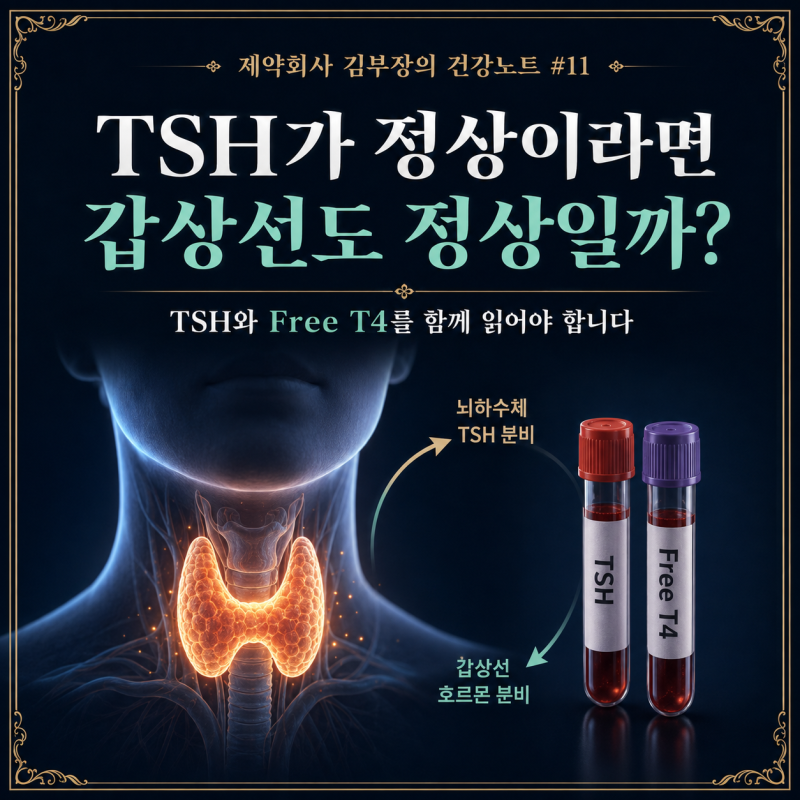 TSH(갑상선자극호르몬)가 정상이라면 갑상선도 정상일까? TSH와 Free T4를 함께 읽어야 갑상선 ....