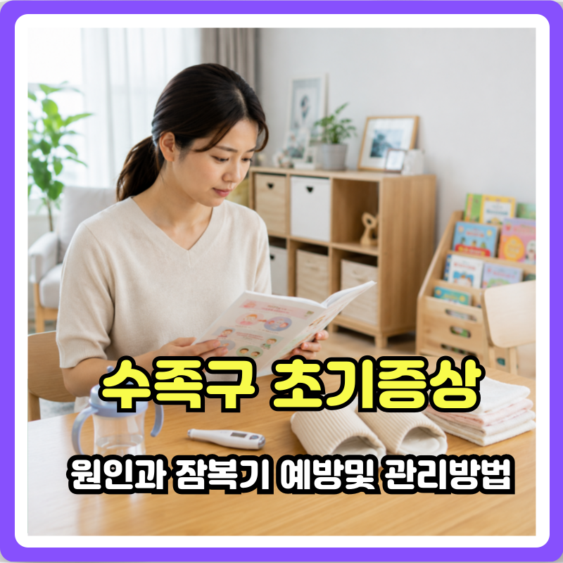 수족구 초기증상 감기인 줄 알았는데? 원인 잠복기 전염 예방 및 관리방법