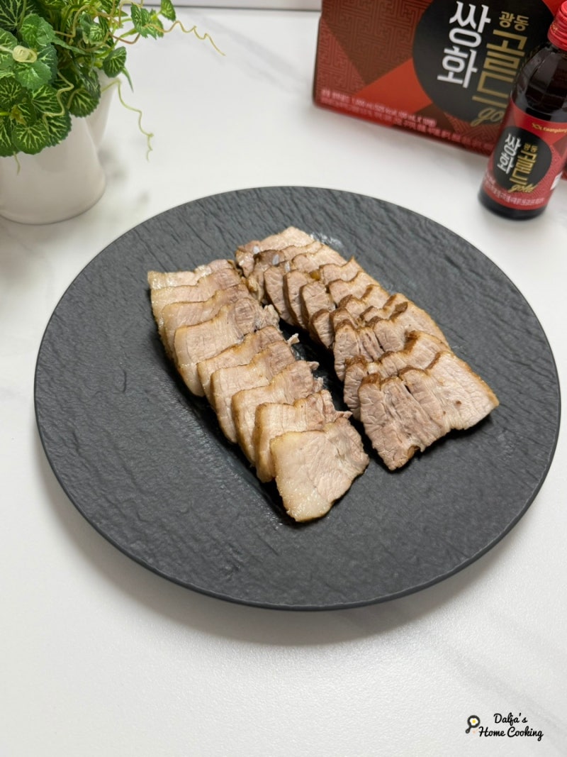 쌍화탕수육 통삼겹수육 레시피 돼지고기 삶기 간장수육 맛있게 삶는법