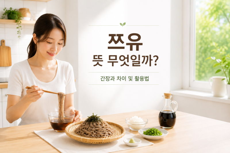 쯔유 뜻 무엇일까? 간장과 차이 및 활용법 알아보기