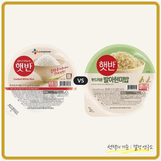 현미밥 칼로리, 백미보다 진짜 낮을까: 즉석밥 3종 성분표로 확인
