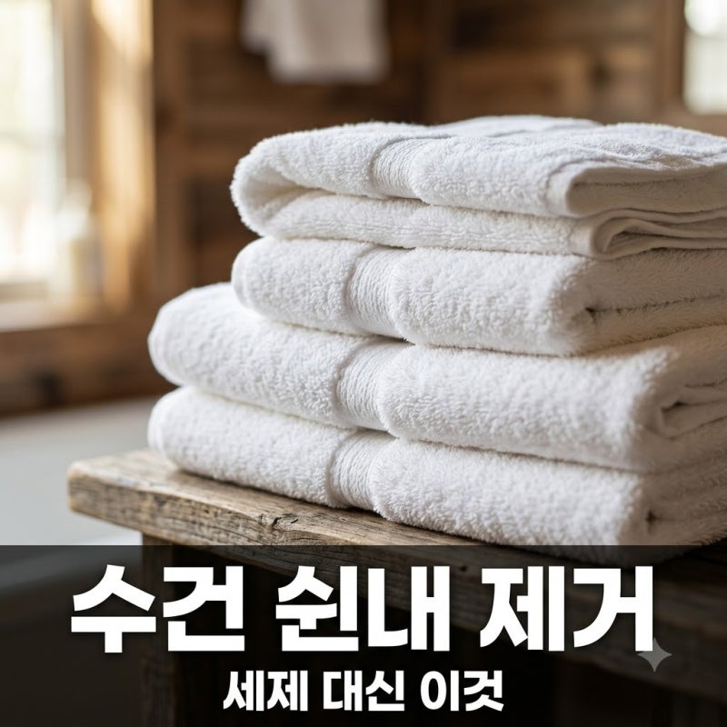 수건 쉰내 제거 방법, 세제 대신 이것 넣으세요! 여름 빨래 냄새 잡는 비결