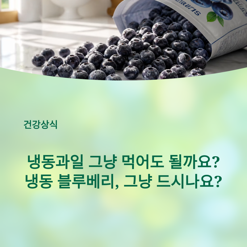 "요구르트에 그냥 넣었는데"... 냉동 블루베리, 이 문구 꼭 보세요!냉동과일 그냥 먹어도 될까....