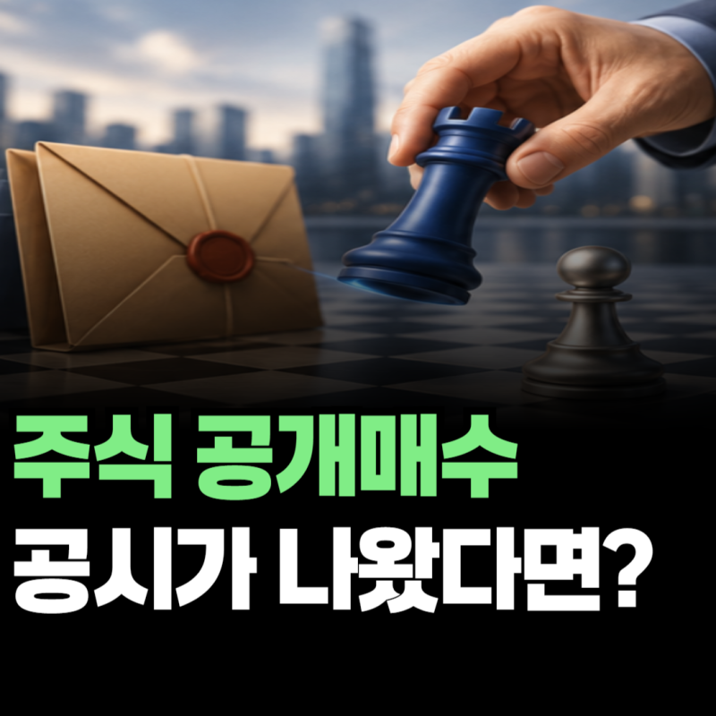 주식 공개매수 공시가 나왔다면? 참여 방법과 세금 정리