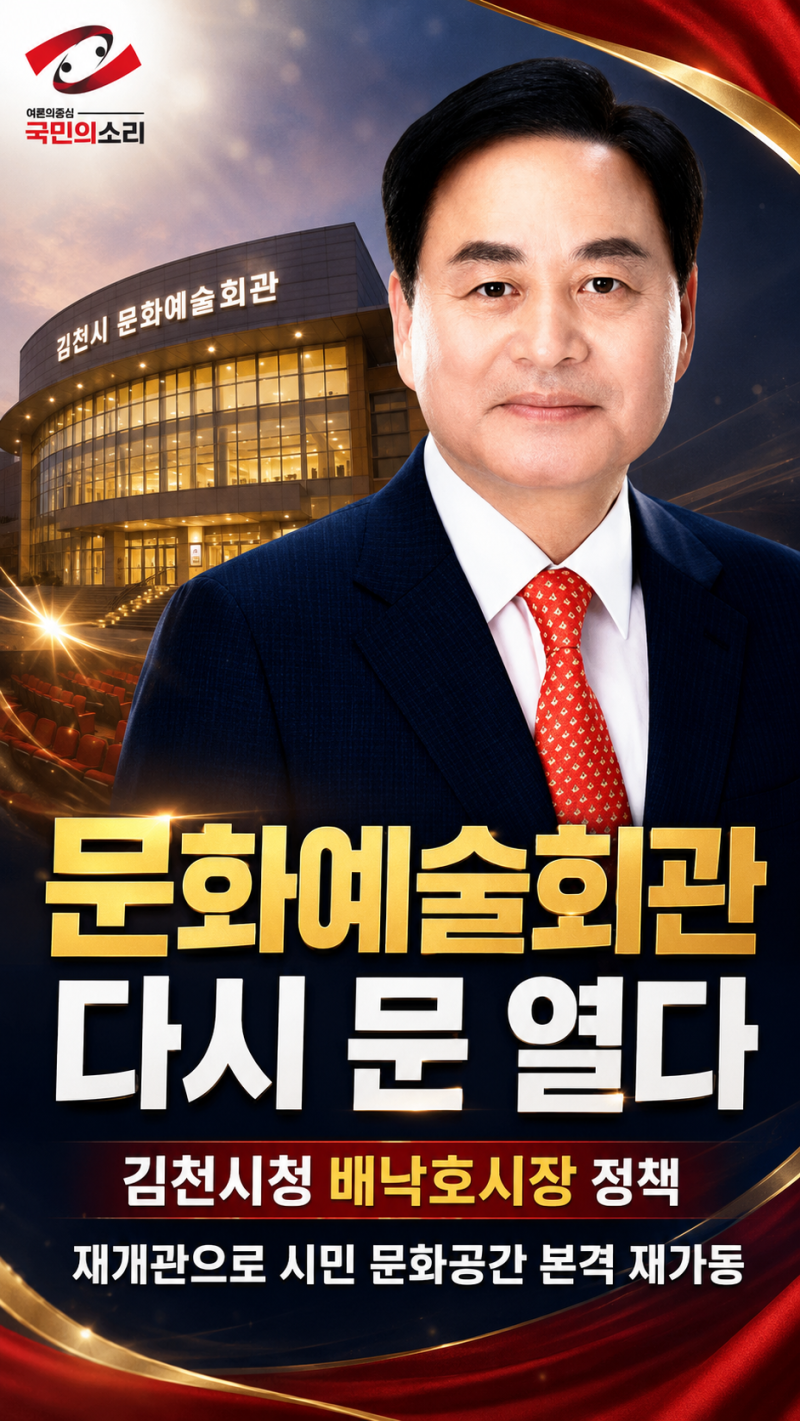 청년 공동체 배낙호 김천시장 정책, 동아리 활동비 최대 100만 원 지원