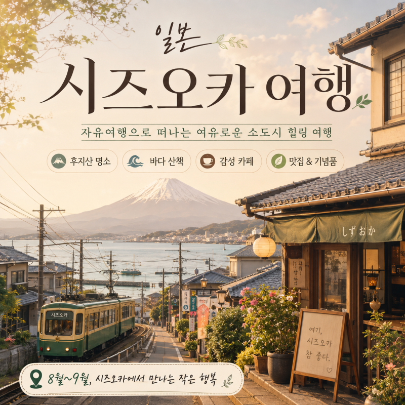 8월 시즈오카에서 후지산 볼 수 있을까? 3박4일 자유여행 코스