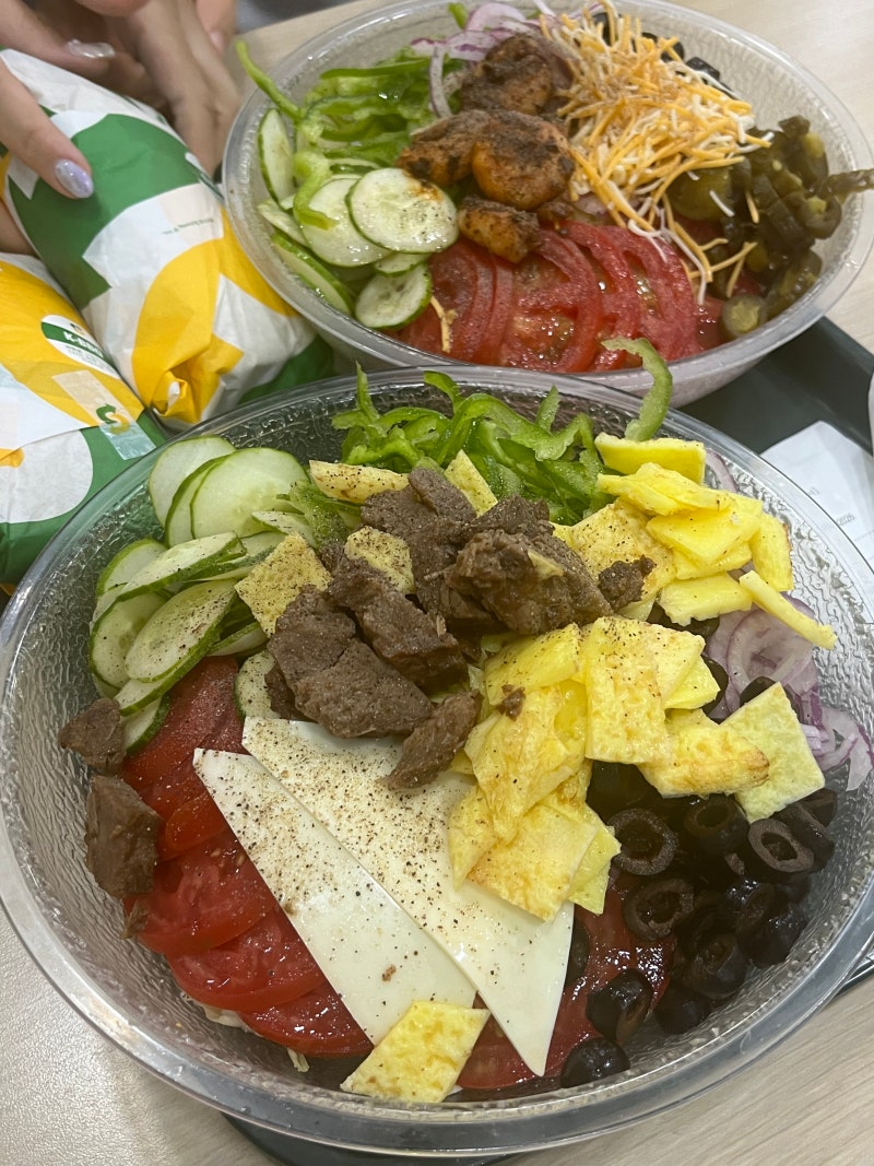 서브웨이 메뉴 다이어트 꿀조합 음료 리필 폴드포크 타코 샐러드