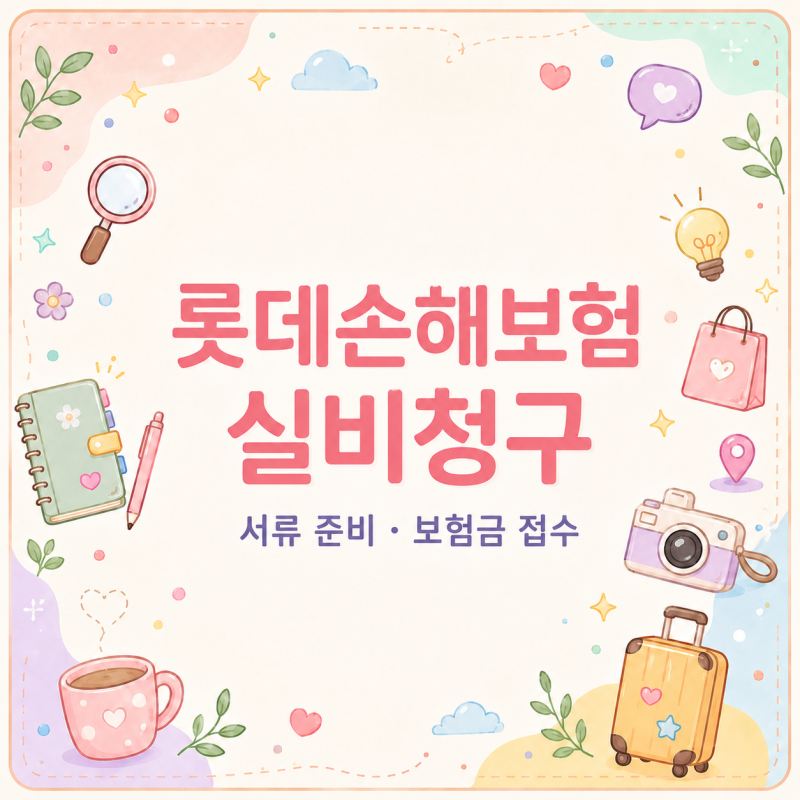 실비청구 또 막힐까? 롯데손해보험 서류 접수