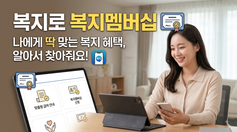 복지로 맞춤형 급여 신청방법 및 복지멤버십 온라인 가입 절차