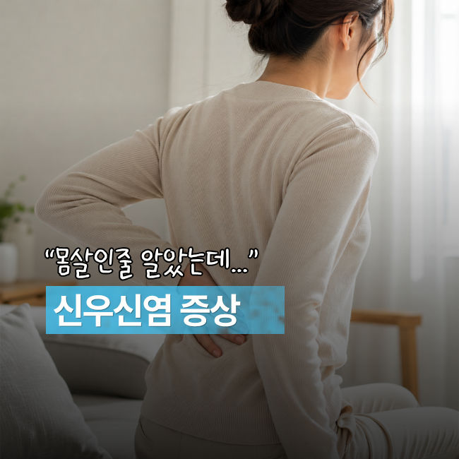 몸살인 줄 알았는데… 신우신염 초기증상, 이런 신호가 나타납니다