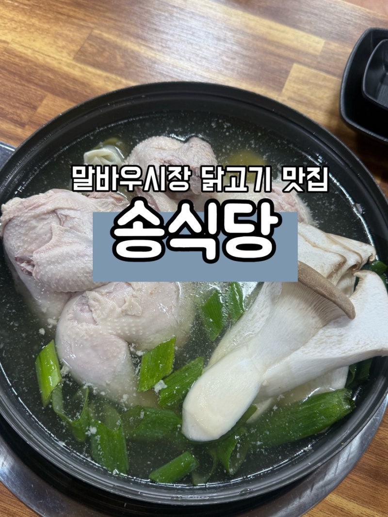 광주 닭칼국수 맛집 말바우시장 맛집 송식당