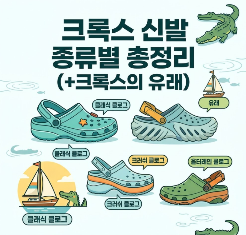 크록스 신발 종류별 총정리 ( +크록스의 유래 )