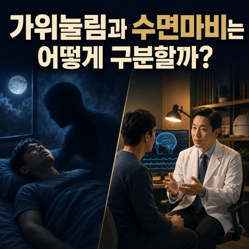 가위눌림과 수면마비는 어떻게 구분할까?