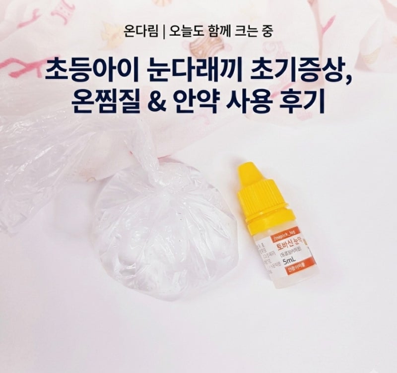 초등아이 눈다래끼 초기증상, 안과 진료 후 온찜질로 이틀 만에 좋아진 후기