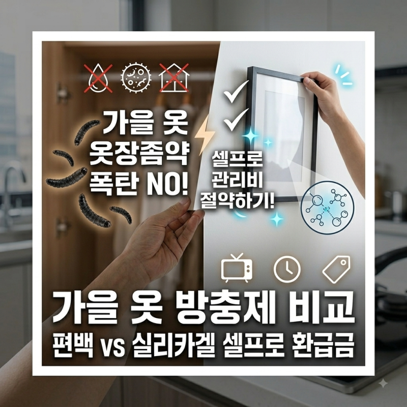 가을 옷 방충제 비교 (나프탈렌 vs 편백 vs 실리카겔, 뭐가 맞을까)