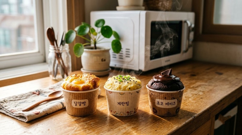 귀찮을 때 종이컵과 전자레인지로 만드는 간단 요리