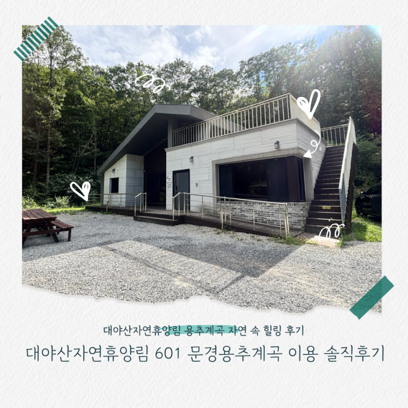 대야산자연휴양림 601 문경용추계곡 이용 솔직후기