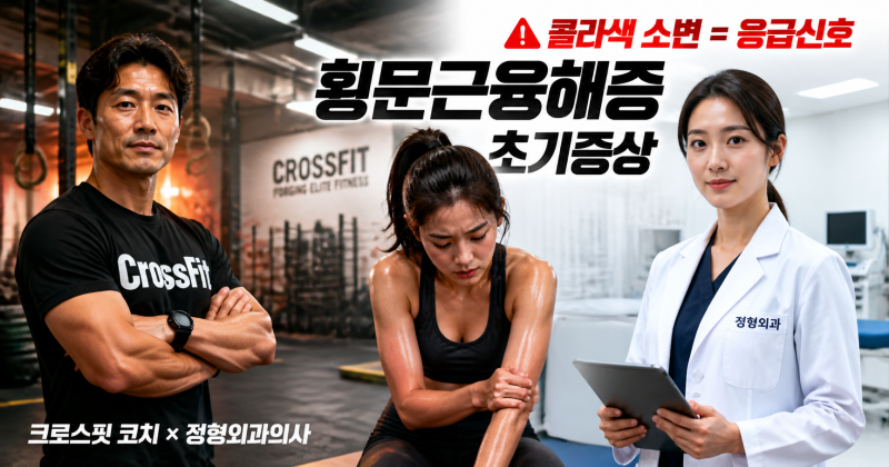 크로스핏 코치×정형외과의사가 보는 횡문근융해증 초기증상 — 소변 색이 신호입니다