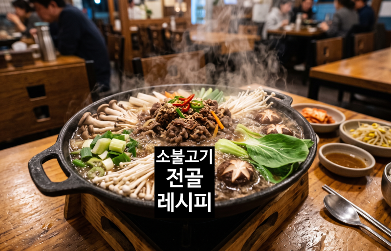 소불고기 전골 레시피, 집에서도 실패 없이 진한 국물 만드는 법