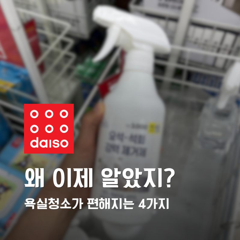 다이소 ‘이게’ 요즘 청소템으로 뜨는 이유 봤더니? 욕실청소 실용템 4가지