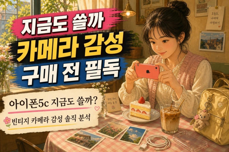 아이폰5c 지금 사도 될까? 빈티지 카메라 감성부터 중고 구매 전 체크리스트까지