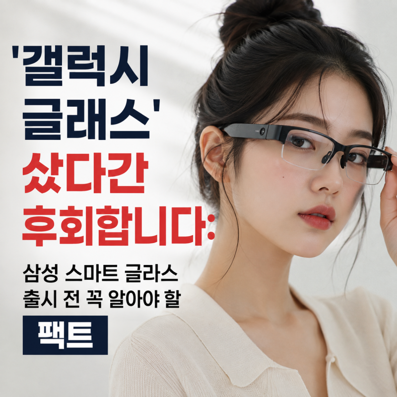 '갤럭시 글래스' 샀다간 후회합니다: 삼성 스마트 글라스 출시 전 꼭 알아야 할 팩트