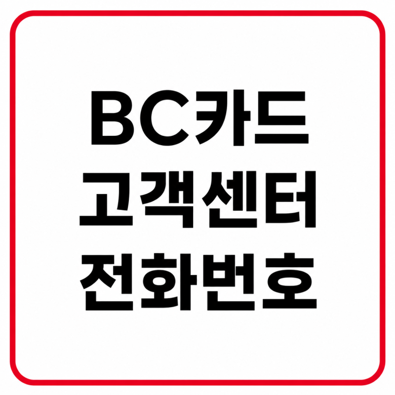 2026 BC카드 고객센터 전화번호, 상담원 연결 및 운영시간 총정리