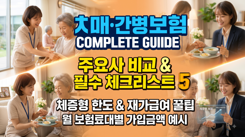 치매·간병보험 완벽 정리: 보장 항목부터 주요 보험사별 특징 비교까지