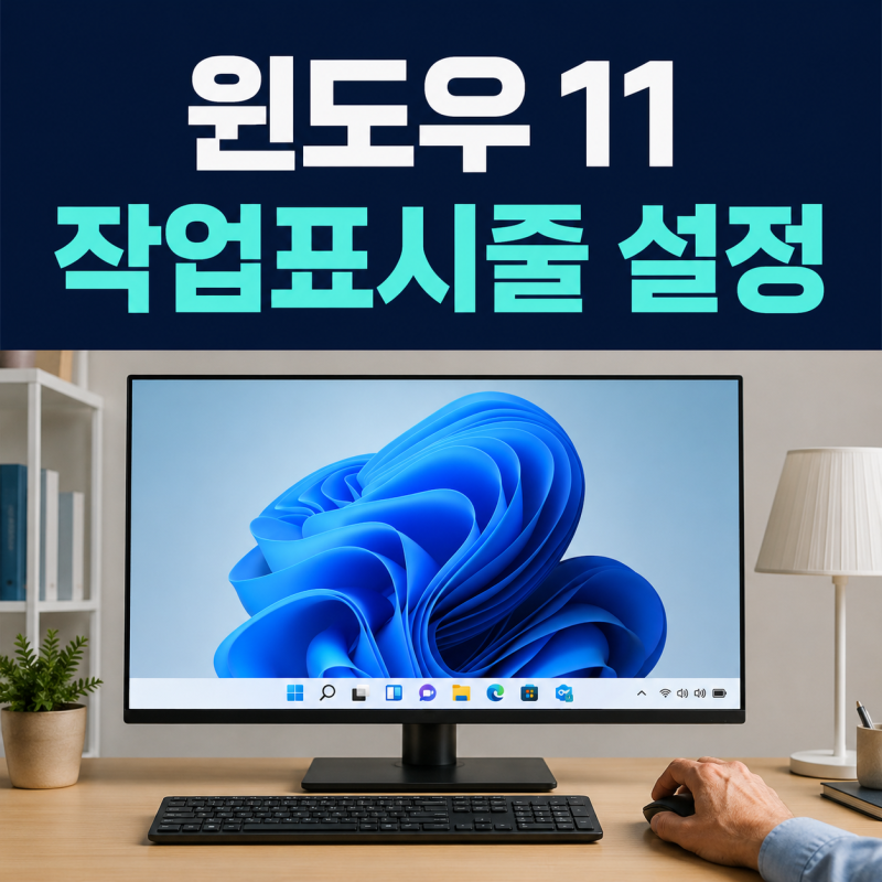윈도우 11 작업표시줄 설정, 위치·크기 변경 및 숨기기 방법