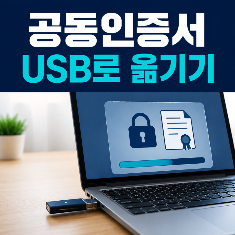 공동인증서 USB로 옮기기, 컴퓨터에서 복사하고 다른 PC에서 사용하는법