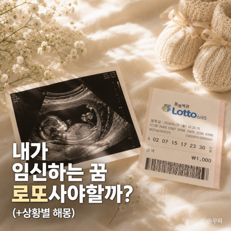내가 임신하는 꿈 로또사야할까? 해몽 총정리