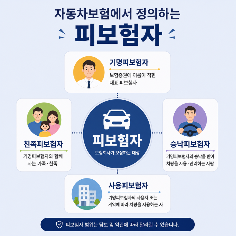 자동차보험 기명 피보험자 뜻, 피보험자 종류까지 쉽게 알아보기