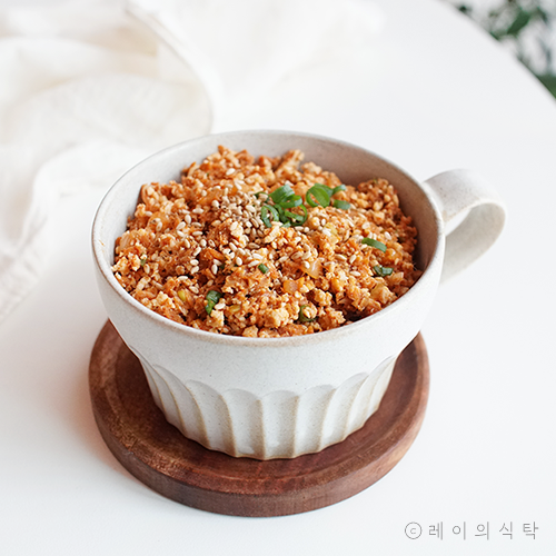 다이어트 두부요리 참치쌈장 두부참치쌈장 만들기