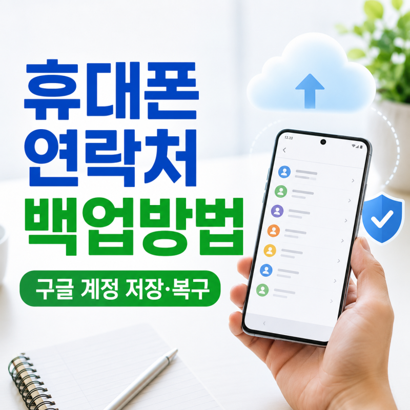 휴대폰 연락처 백업방법, 갤럭시 전화번호 구글 계정에 저장·복구하기