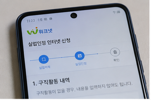 사람인 지원도 구직활동으로 인정될까 실업급여 증빙방법