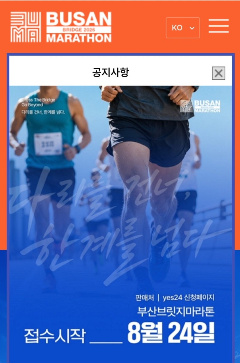 2026 부산브릿지마라톤 접수 8월 24일 시작｜광안대교 달리는 풀코스·10km 참가비 총정리
