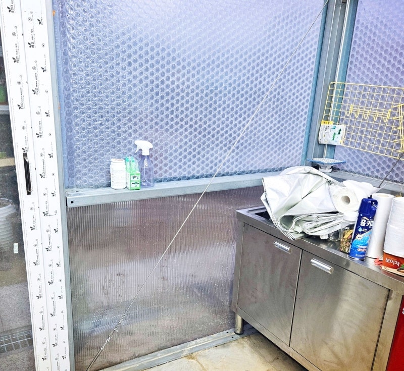 정원 수납 고민 해결! 싱크대 상부장과 얇은 선반 맞춤 제작