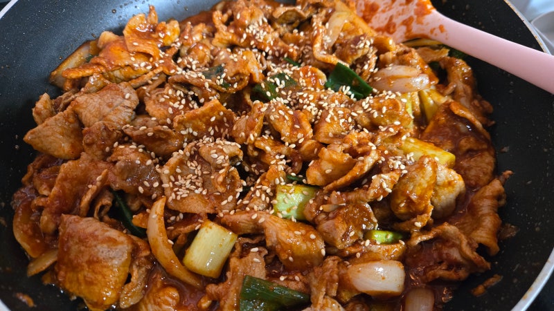 남편이 좋아하는 제육볶음~ 김진순 제육볶음 레시피 따라 만들어봤어요