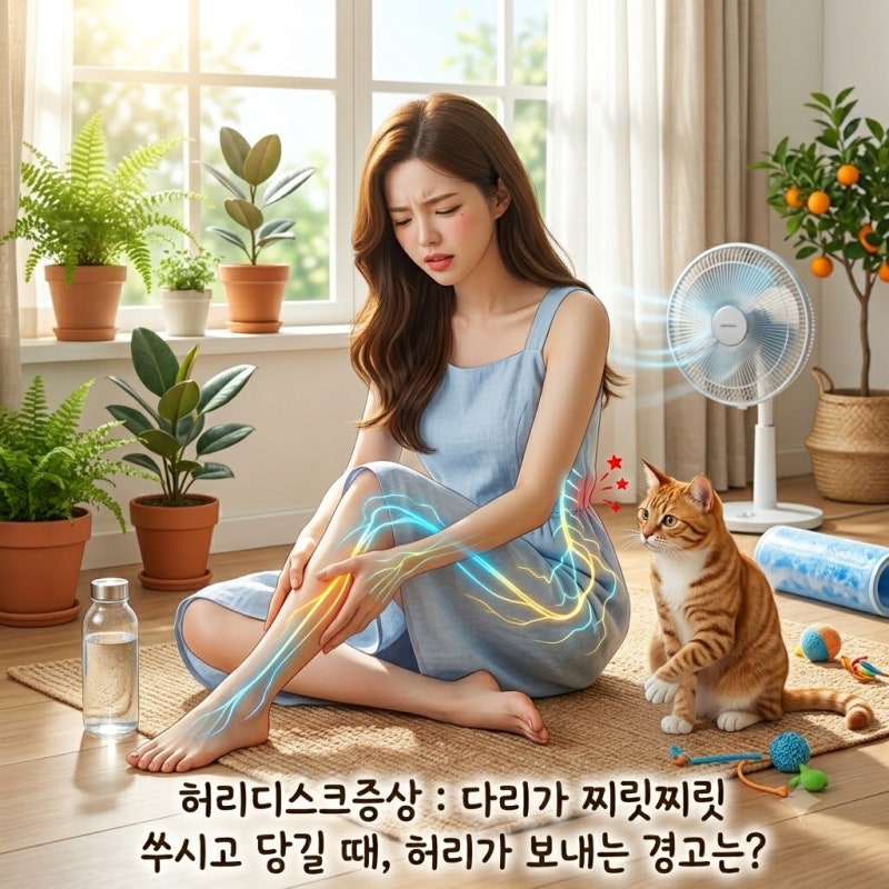 허리디스크증상 : 다리가 찌릿찌릿 쑤시고 당길 때, 허리가 보내는 경고는?