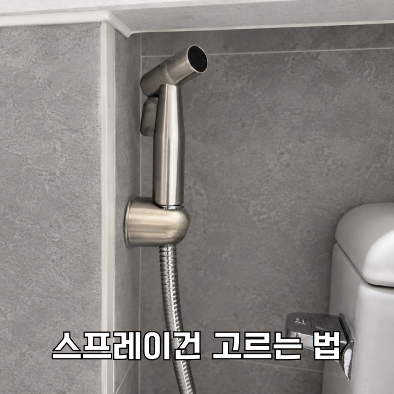 욕실스프레이건 고르는 법, 설치 방식부터 스텐 재질까지