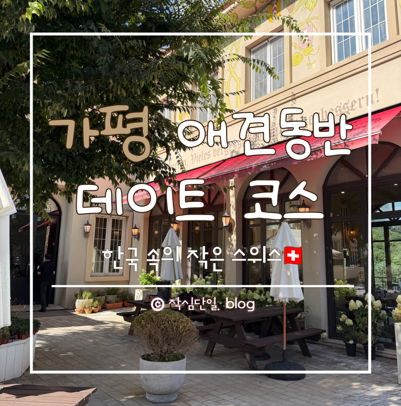 [가평] 가볼만한 곳 애견동반 당일치기 코스 추천⎜에델바이스 스위스 테마파크