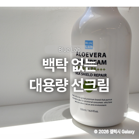 대용량 선크림│블루랩 백탁 없는 수분선크림 후기